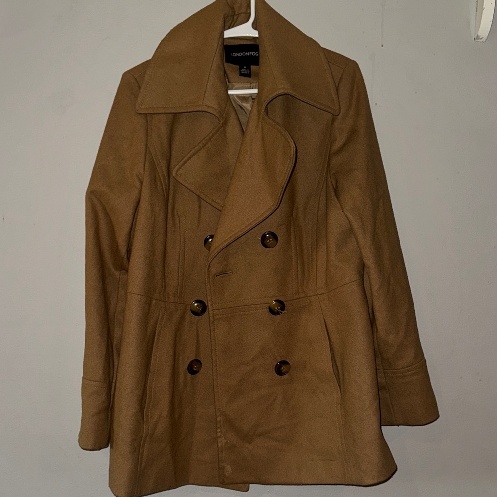 London Fog Brown Peacoat